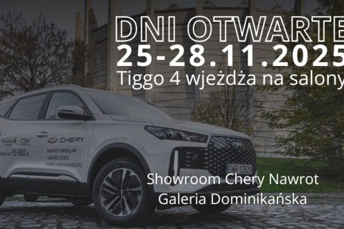 Odkryj Chery Tiggo 4 HEV w&nbsp;Galerii Dominikańskiej